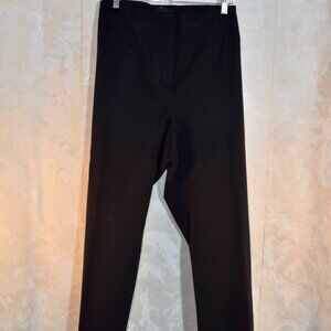 Talbots Curvy Fit Wide Leg Dress Pants Trousers Size 24W Navy Career